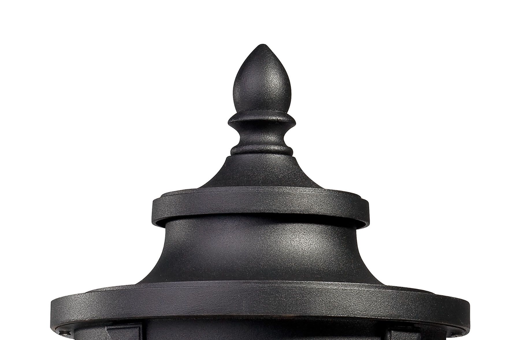 Image 4 Great Outdoors Merrimack LED 19.25-in Sand Black Outdoor Post Mount more views