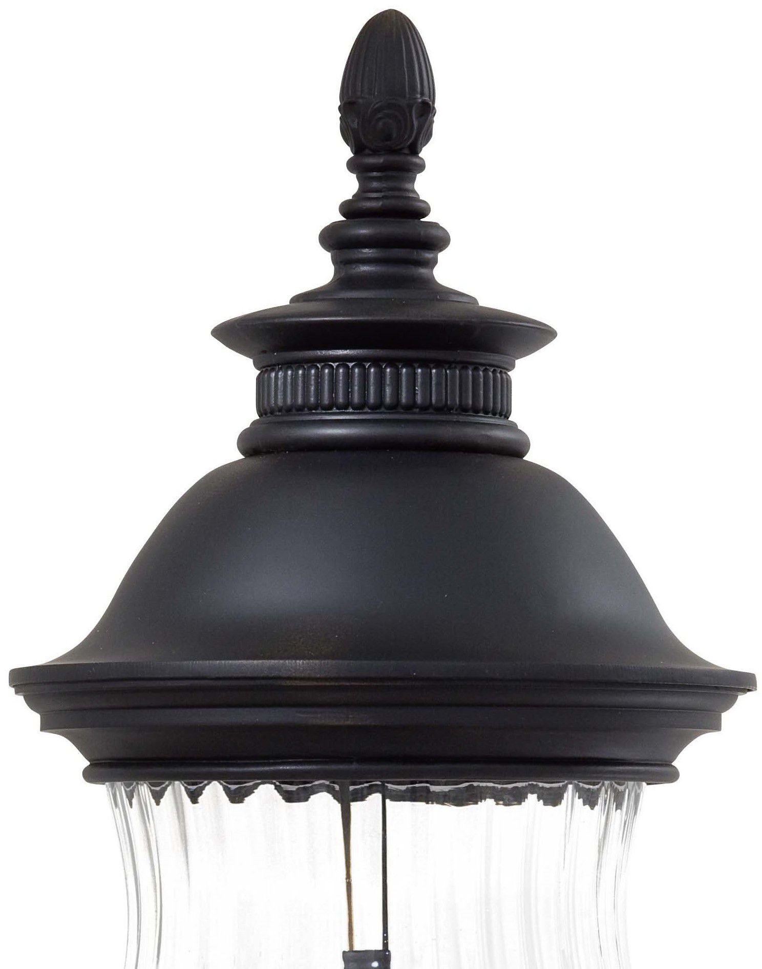 Image 2 Great Outdoors Newport 4-Light 33-in Heritage Bronze Outdoor Post Mount more views