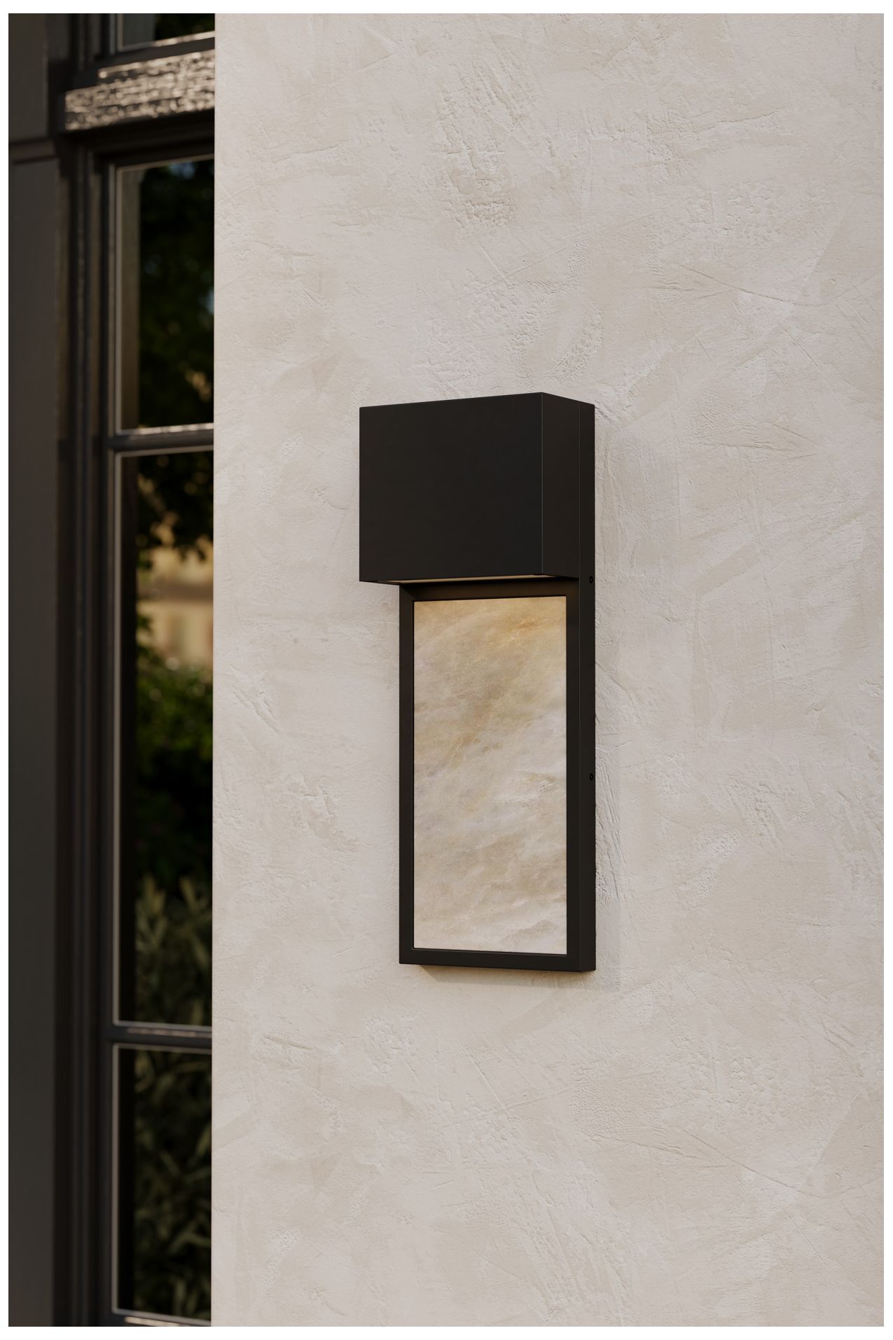 Image 2 Great Outdoors Norrin LED 16-in Sand Coal Black Outdoor Wall Sconce more views