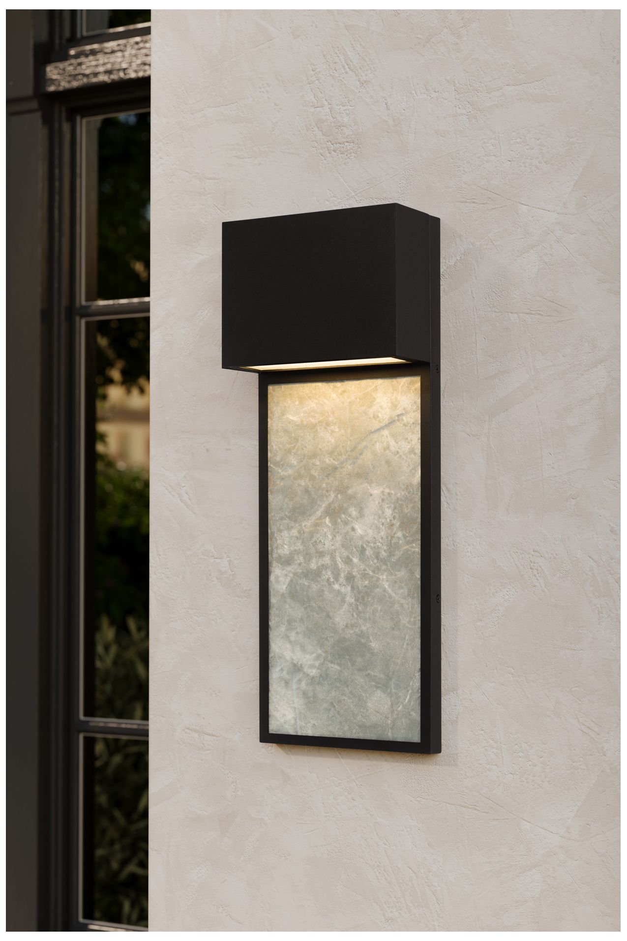 Thumbnail2 of Great Outdoors Norrin LED 21.25-in Sand Coal Black Outdoor Wall Sconce more views