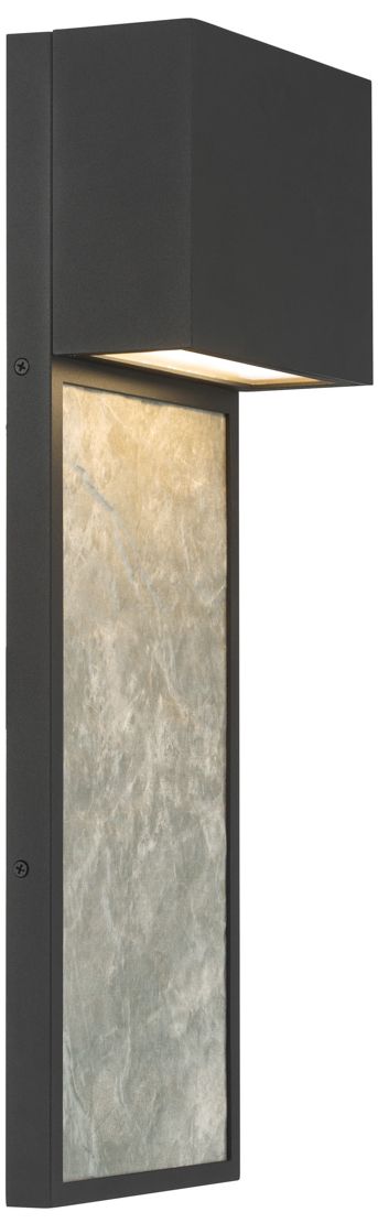 Thumbnail3 of Great Outdoors Norrin LED 21.25-in Sand Coal Black Outdoor Wall Sconce more views