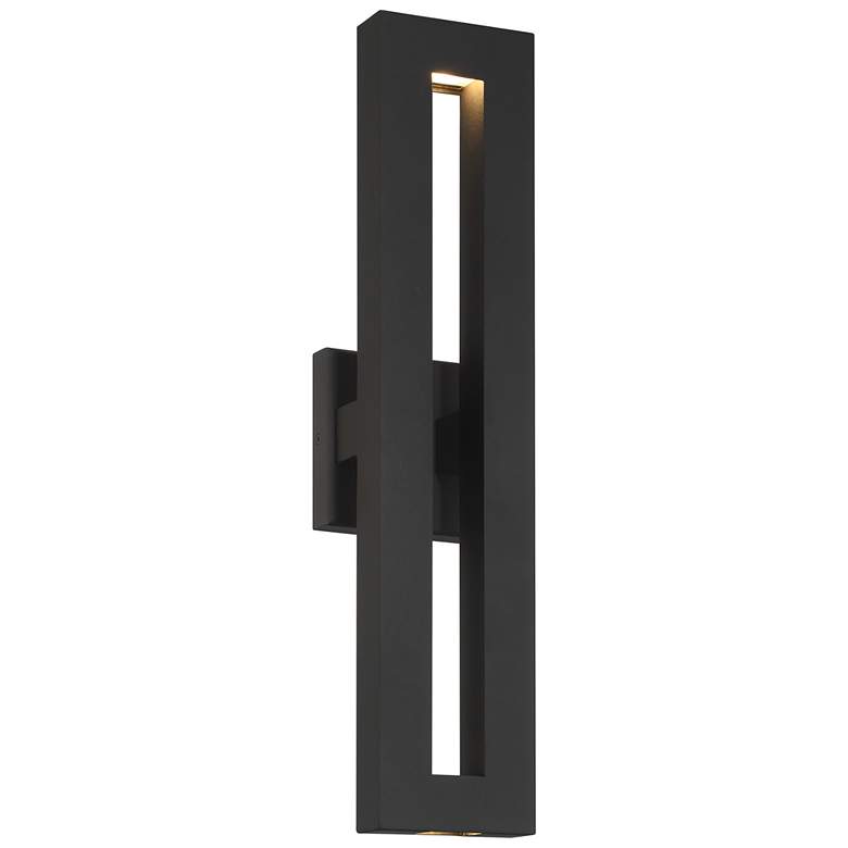 Image 2 Great Outdoors Paddock 1-Light 5-in Black Outdoor Wall Mount with Shade
