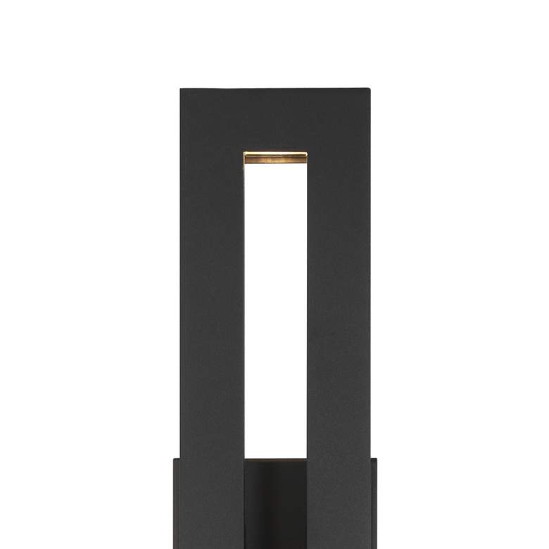 Image 4 Great Outdoors Paddock 1-Light 5-in Black Outdoor Wall Mount with Shade more views