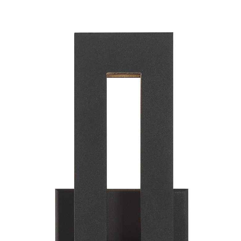 Image 4 Great Outdoors Paddock 1-Light 5-in Black Outdoor Wall Mount with Shades more views