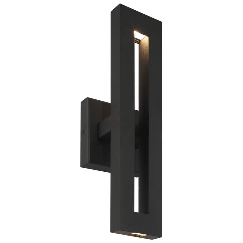 Image 6 Great Outdoors Paddock 1-Light 5-in Black Outdoor Wall Mount with Shades more views