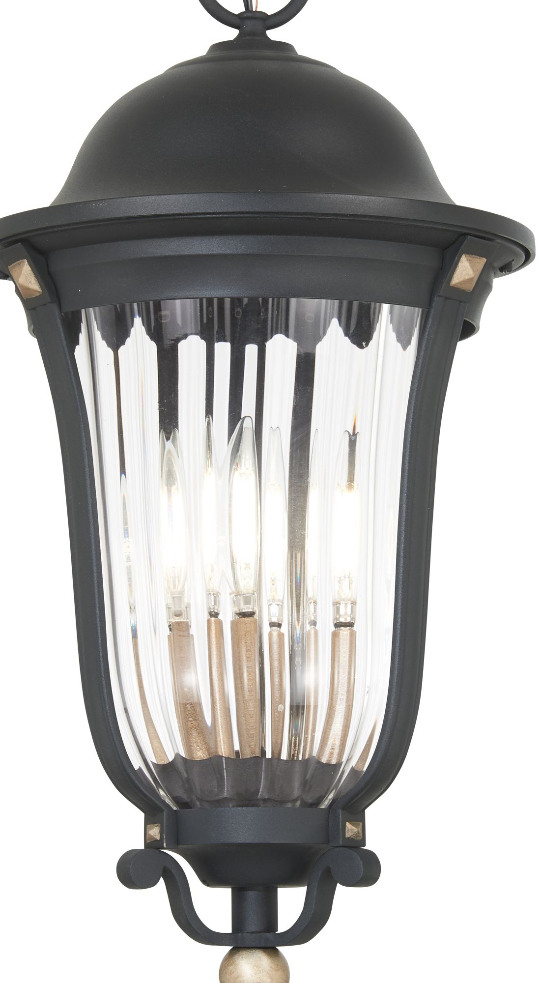 Image 3 Great Outdoors Peale Street 4-Light Sand Coal Outdoor Pendant more views