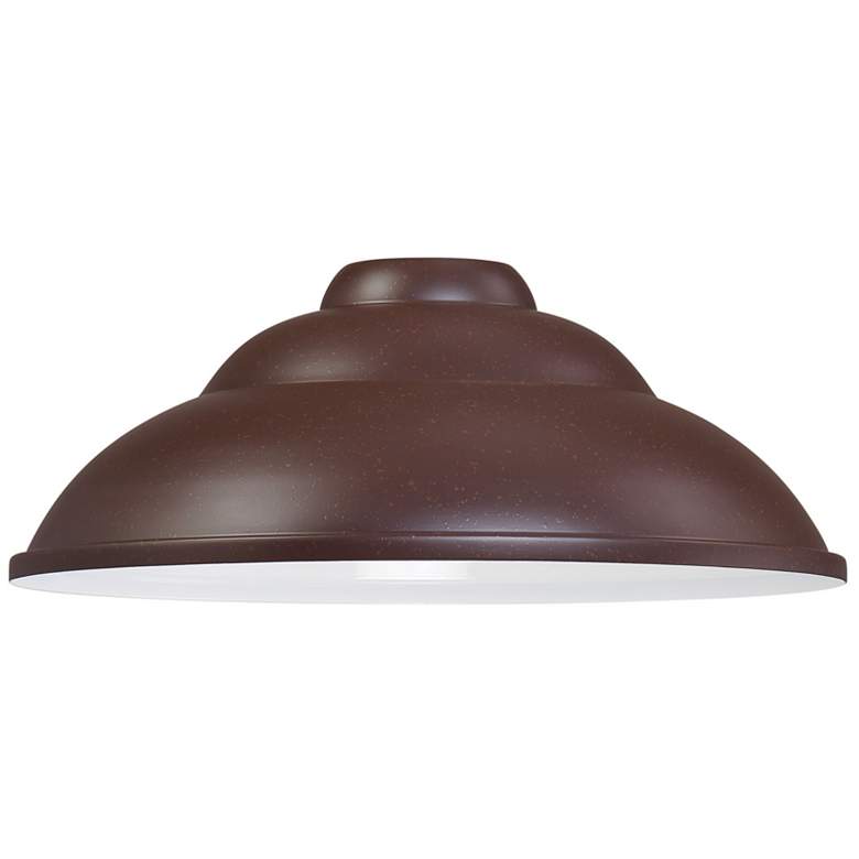 Image 1 Great Outdoors RLM 14-in Bronze with Flecks Outdoor Metal Shade for Light