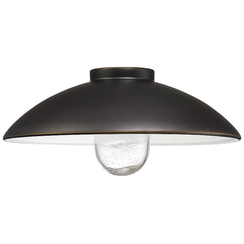 Image 1 Great Outdoors RLM 14-in Oil Rubbed Bronze Outdoor Metal Shade for Light
