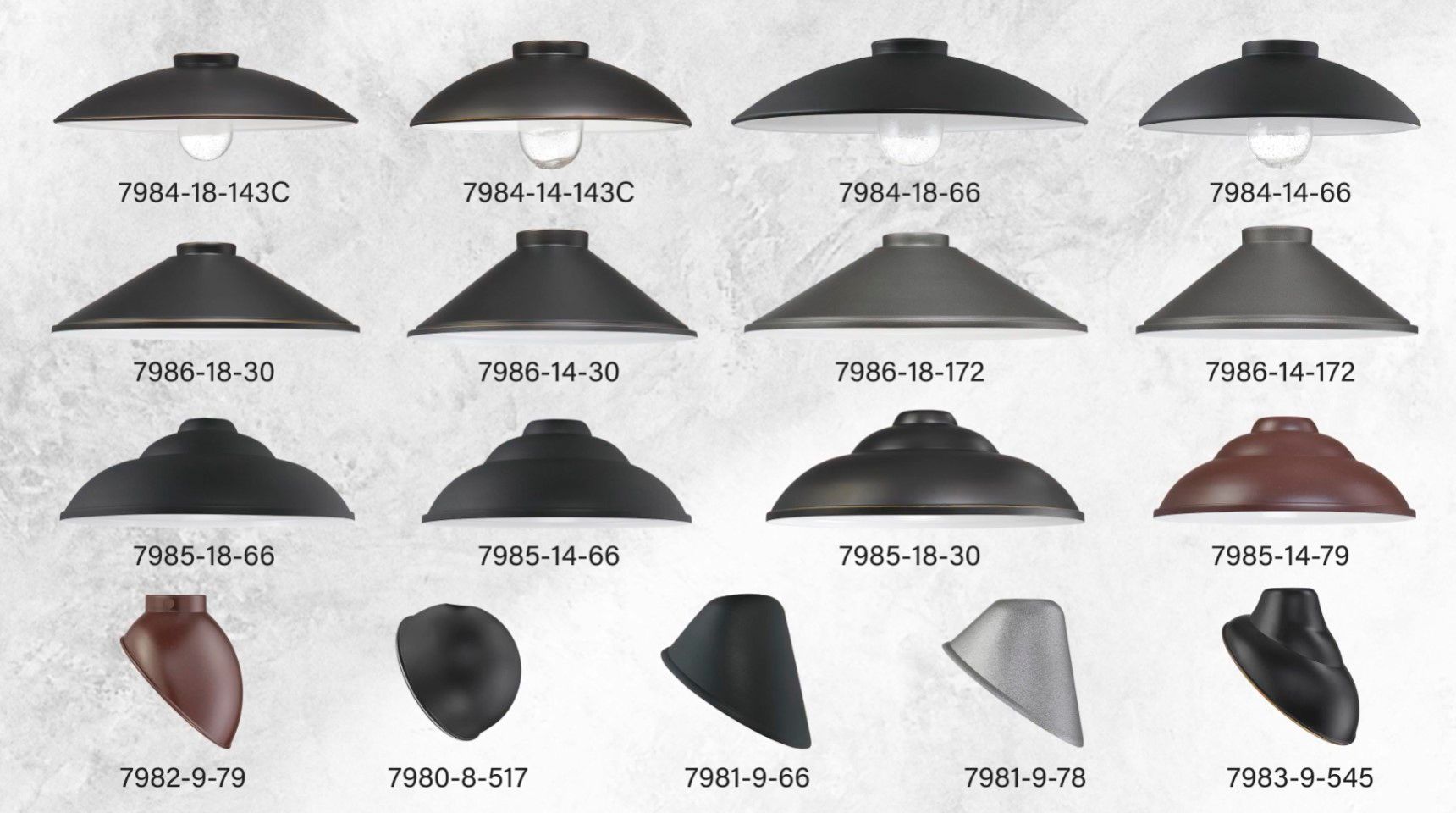 Image 3 Great Outdoors RLM 14-in Smoke Iron Outdoor Metal Shade for Light more views