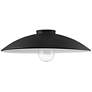 1_Great Outdoors RLM 18-in Black Outdoor Metal and Glass Shades for Light