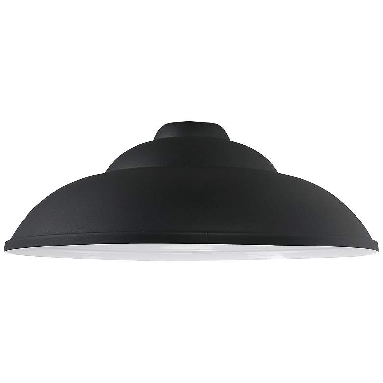 Image 2 Great Outdoors RLM 18-in Sand Coal Black Outdoor Metal Shade for Light more views
