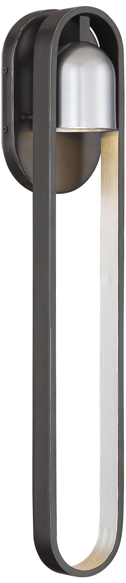 Great Outdoors Rocketa LED Artisan Black Outdoor Wall Sconce with Shade