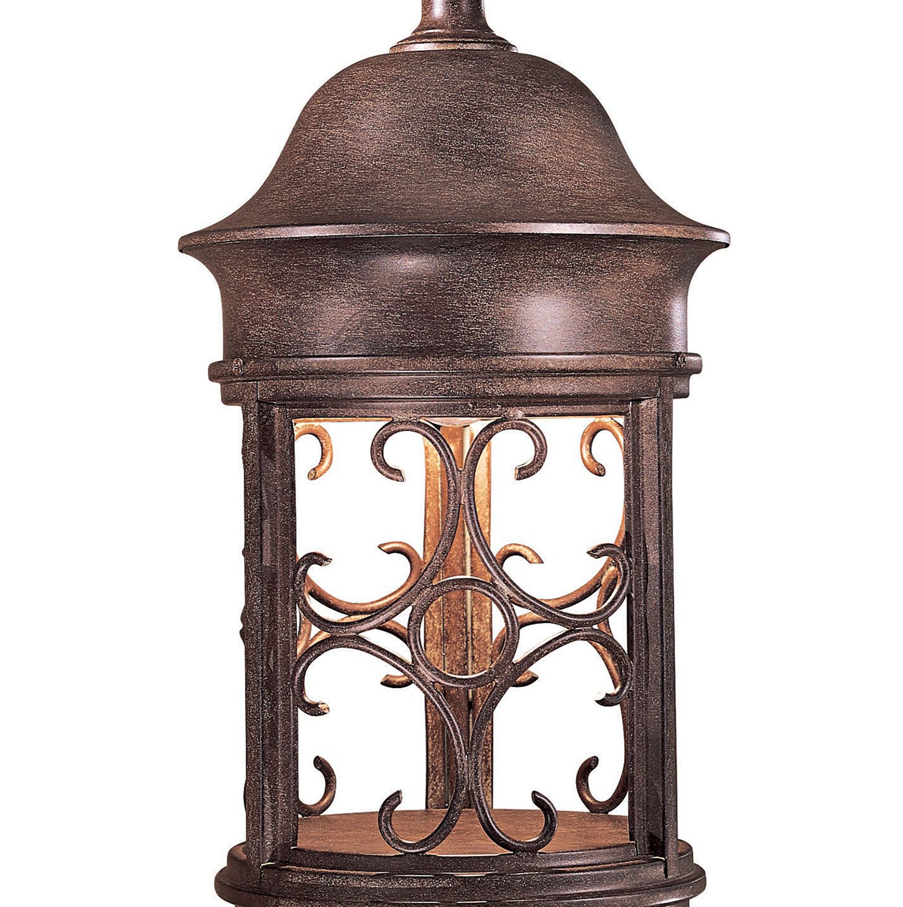 Image 4 Great Outdoors Sage Ridge 1-Light 19-in Vintage Rust Outdoor Post Mount more views