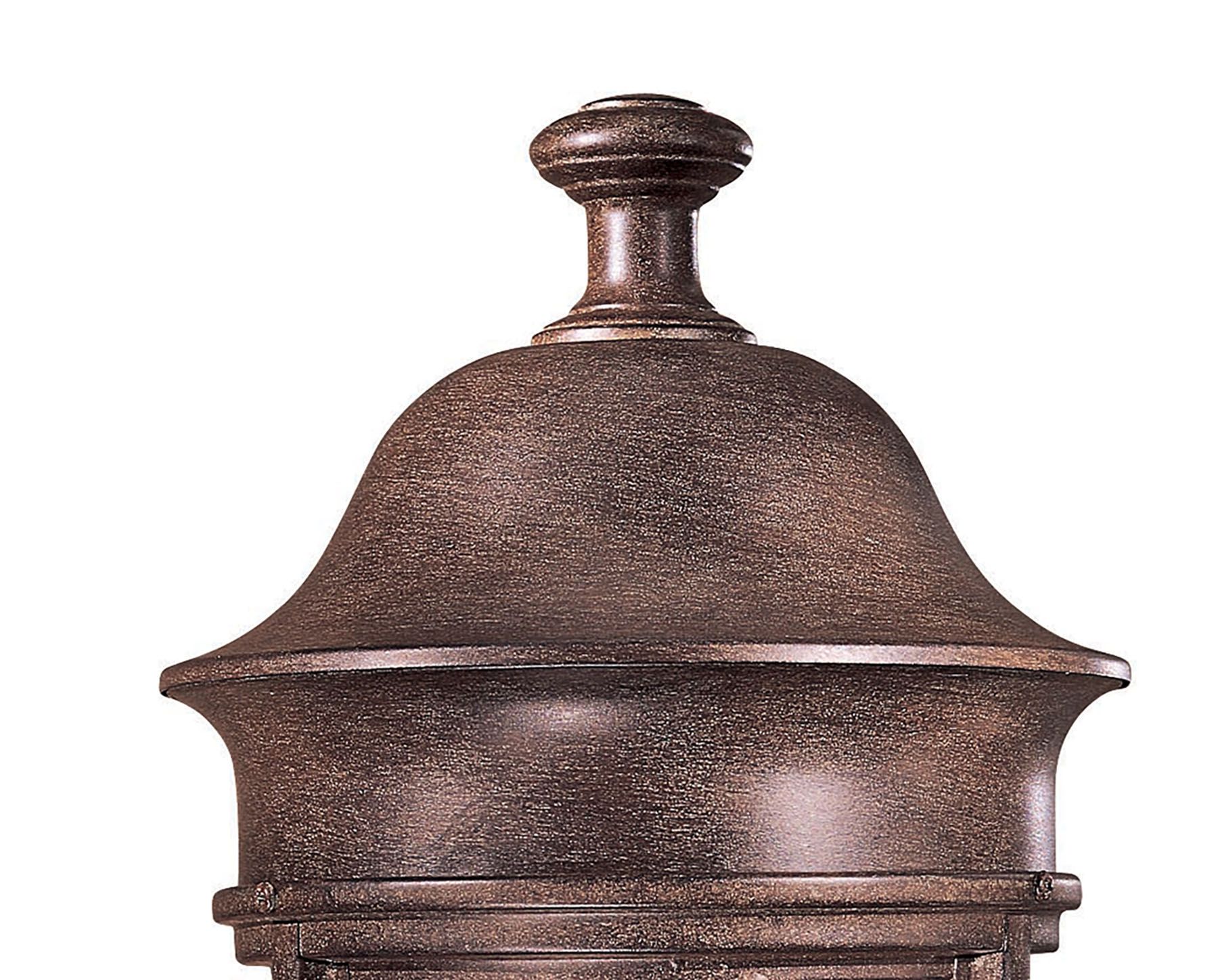 Image 5 Great Outdoors Sage Ridge 1-Light 19-in Vintage Rust Outdoor Post Mount more views