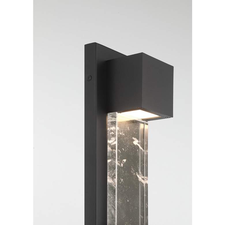 Image 5 Great Outdoors Sol 1-Light 5.13-in Black Outdoor Wall Mount with Shade more views