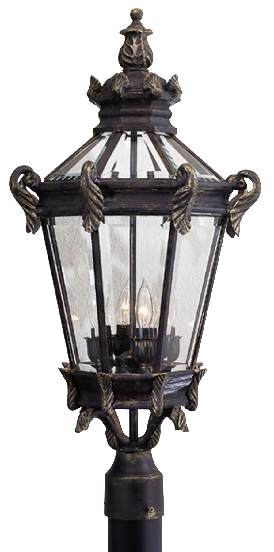 Great Outdoors Stratford Hall 4-Lt 28-in Heritage Bronze Outdoor Post Mount