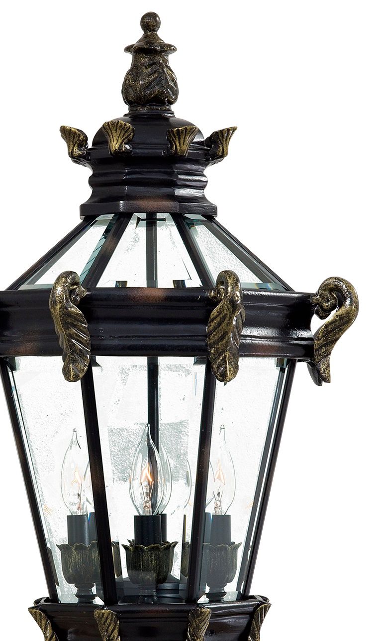 Image 5 Great Outdoors Stratford Hall 4-Lt 28-in Heritage Bronze Outdoor Post Mount more views