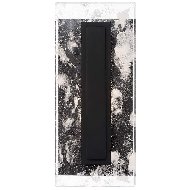 Image 2 Great Outdoors Temecula 1-Light 5-in Black Outdoor Wall Mount with Shade more views