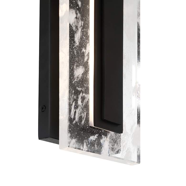 Image 4 Great Outdoors Temecula 1-Light 5-in Black Outdoor Wall Mount with Shade more views