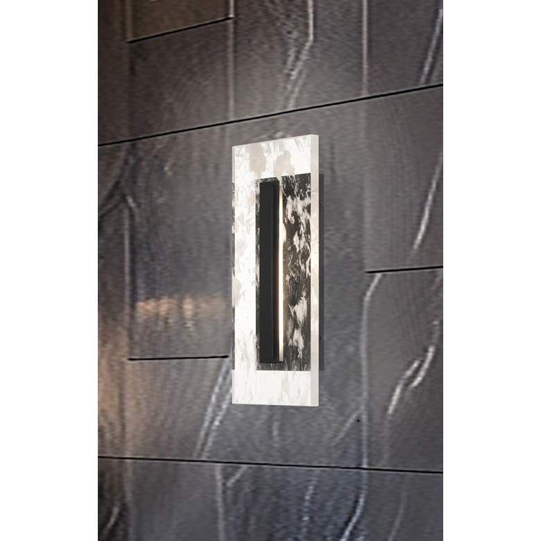Image 5 Great Outdoors Temecula 1-Light 8.25-in Black Outdoor Wall Mount with Shade more views