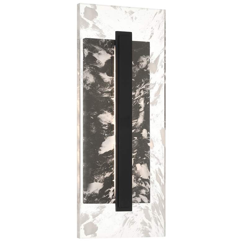 Image 1 Great Outdoors Temecula 1-Light 9.75-in Black Outdoor Wall Mount with Shade