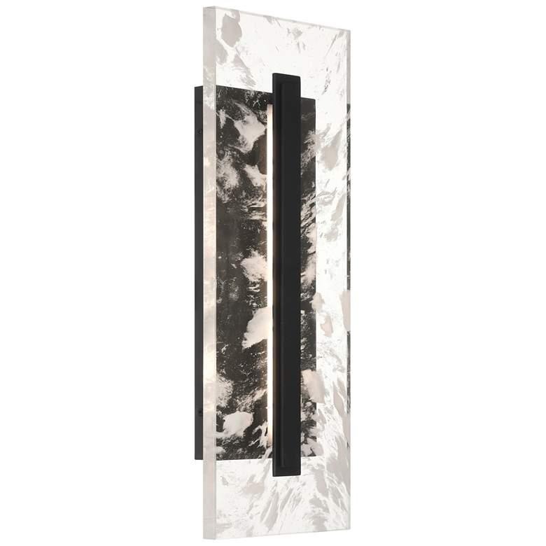 Image 2 Great Outdoors Temecula 1-Light 9.75-in Black Outdoor Wall Mount with Shade more views