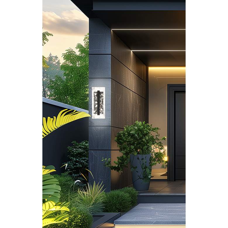 Image 5 Great Outdoors Temecula 1-Light 9.75-in Black Outdoor Wall Mount with Shade more views