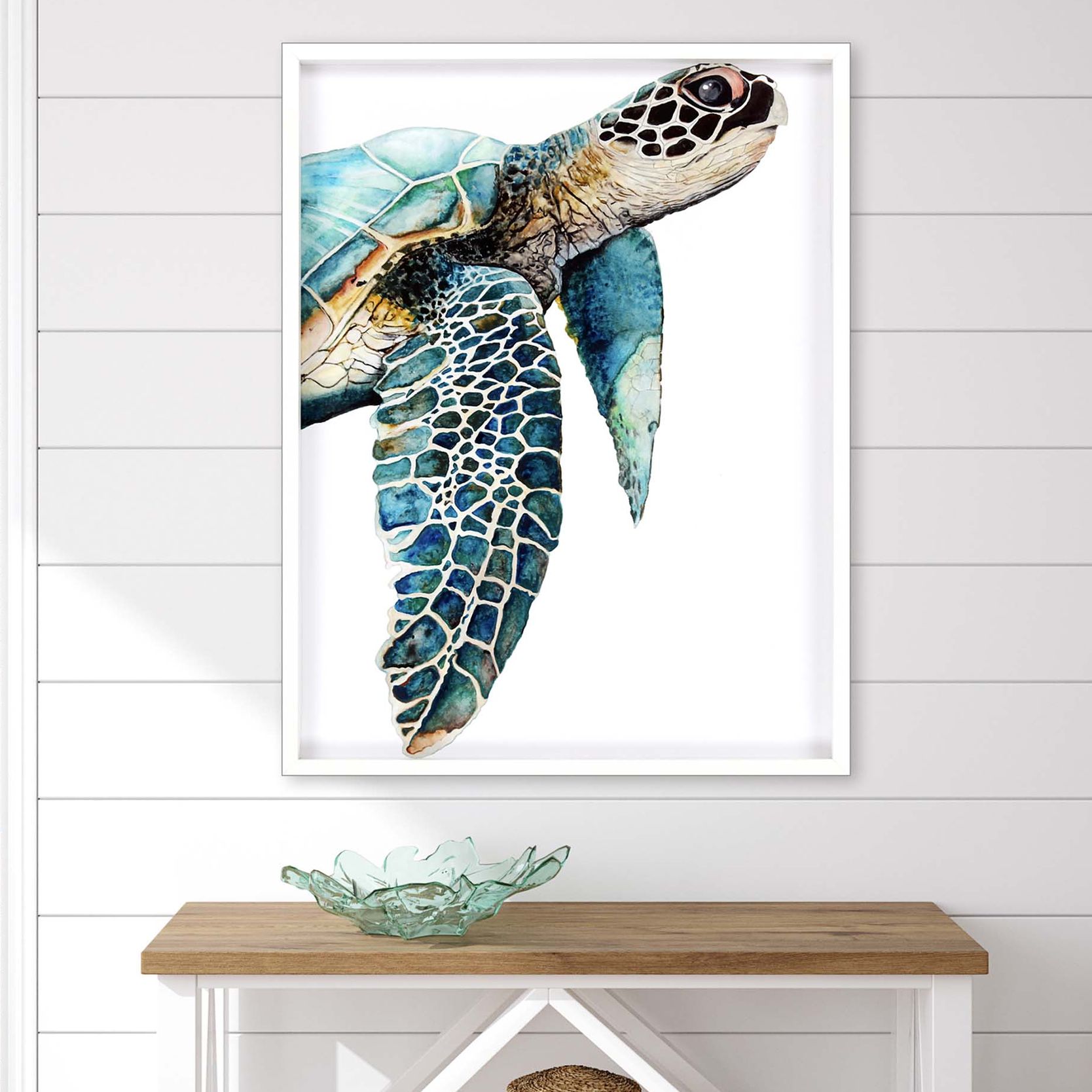 ★Original ART ‘Turtle’ Aquatic Sea Turtle | Original 36x36 Acrylic Painting in