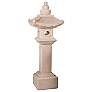 Great Tall Pagoda Lantern 79" High Ivory Garden Accent