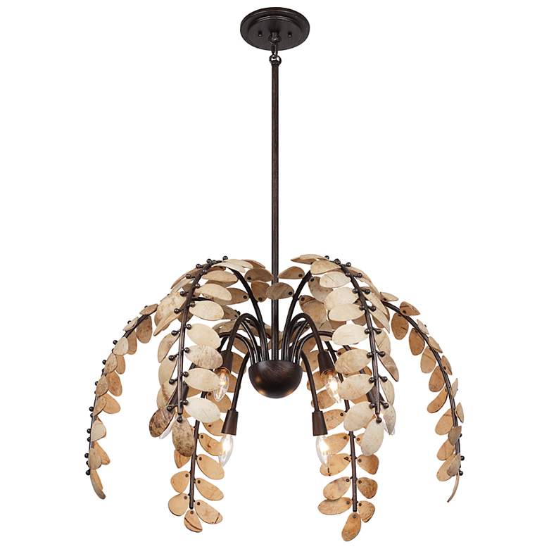 Image 3 Grecian Chandelier in Champagne Mist with Coconut Shell by Breegan Jane more views