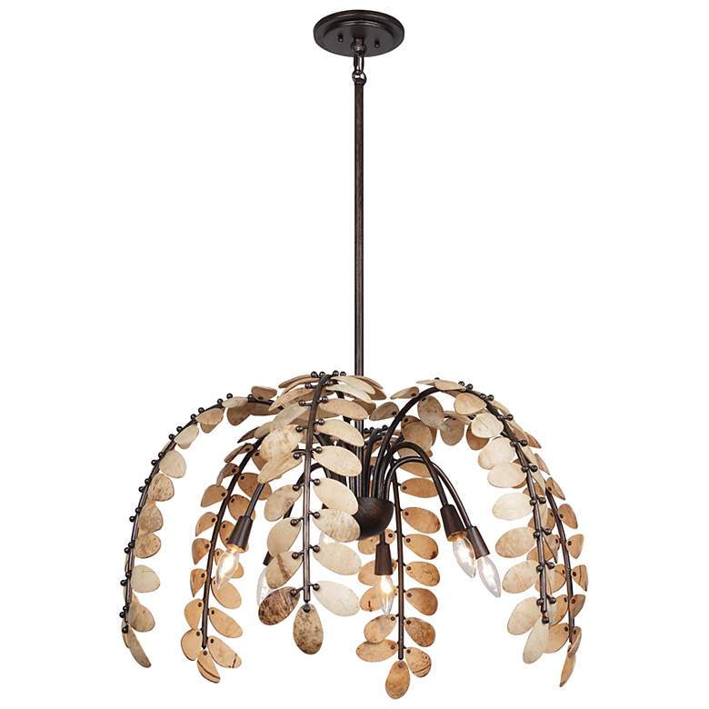 Image 4 Grecian Chandelier in Champagne Mist with Coconut Shell by Breegan Jane more views