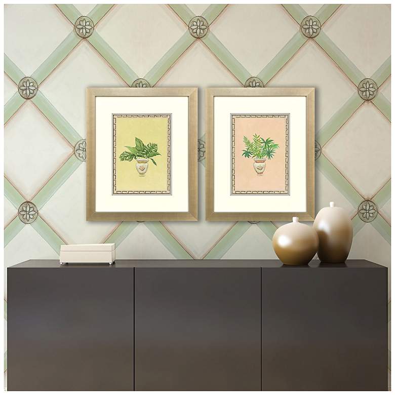 Image 4 Grecian Vase Palm I 19"W x 23"H Framed Art Set of 2 more views