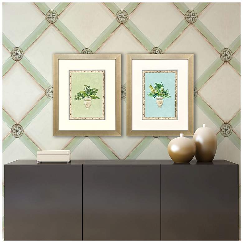 Image 4 Grecian Vase Palm II 19"W x 23"H Framed Art Set of 2 more views