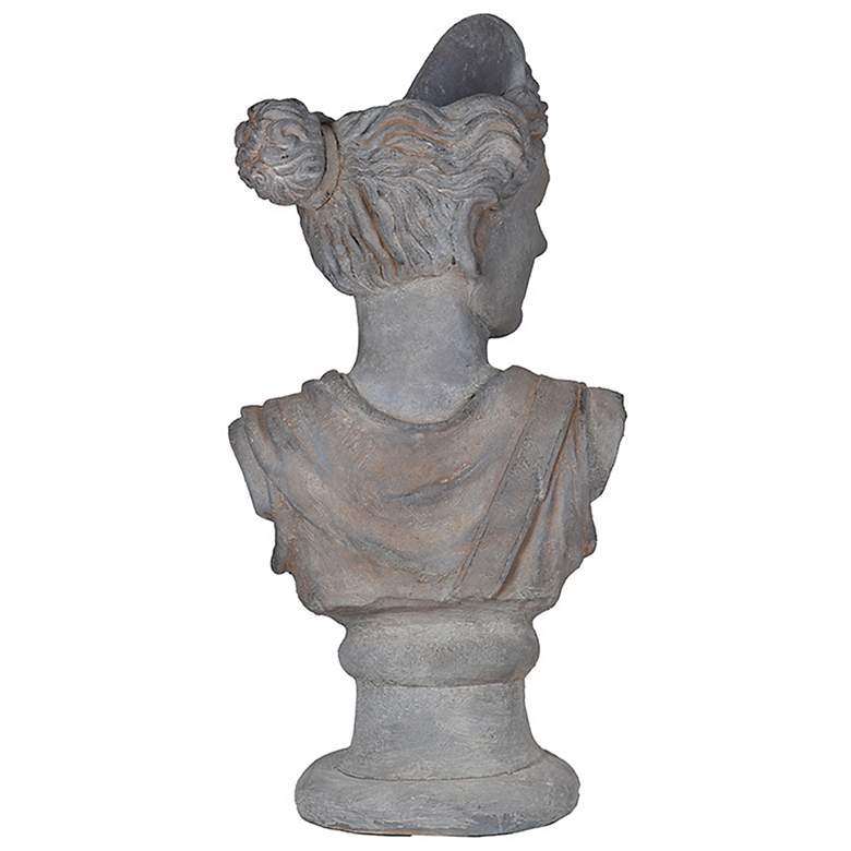 Image 5 Greek Goddess 30 3/4" High Gray Bust Statue more views