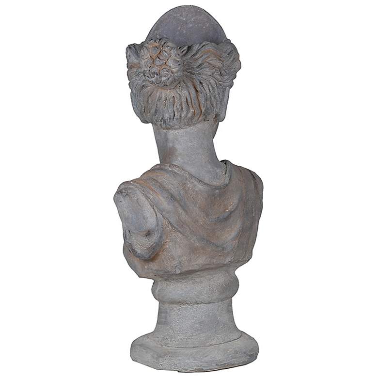 Image 6 Greek Goddess 30 3/4" High Gray Bust Statue more views
