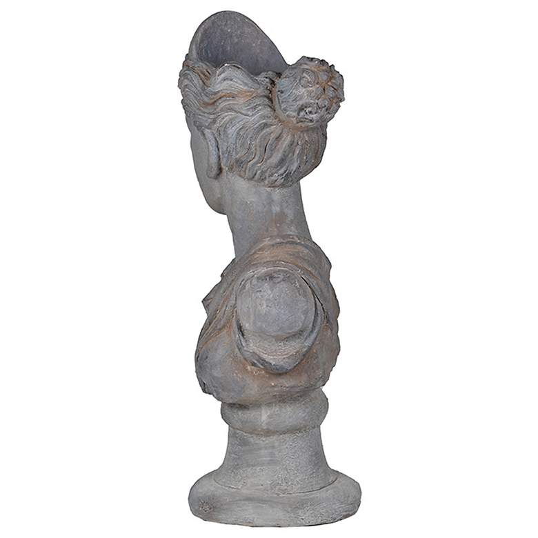 Image 7 Greek Goddess 30 3/4" High Gray Bust Statue more views
