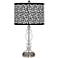 Greek Key Giclee Apothecary Clear Glass Table Lamp