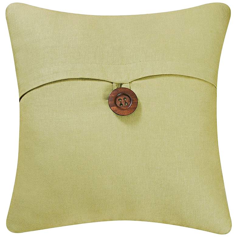 Image 1 Green 18 inch Square Envelope Throw Pillow