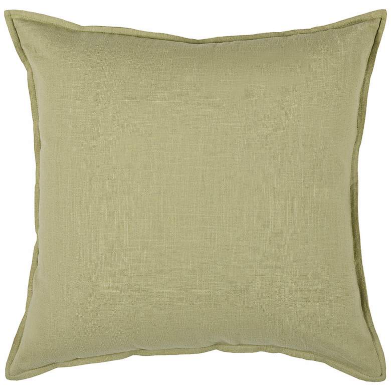 Image 1 Green 20" Square Decorative Pillow With Hidden Zipper