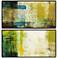 Green Abstract Diptych Set of 2 Wall Art
