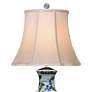 2_Green And Blue Floral 29" Porcelain Vase Table Lamp more views