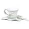 Green and Ivory Calla Lily Coffee Cup Set