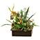 Green and Orange Wild Asparagus and Greenery 19"W Faux Plant