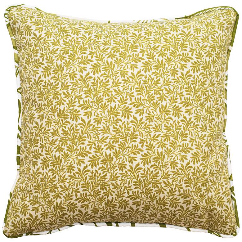 Image 1 Green Angelina 18" Square Outdoor Pillow