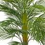 Green Areca Palm Tree 43"H Faux Plant in Black Melamine Pot