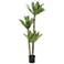 Green Artifical Foliage Tree 59" High Faux Plant in Pot