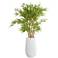 Green Bamboo Tree 53 1/2" High Faux Plant in Black Pot