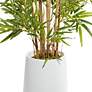 Green Bamboo Tree 53 1/2" High Faux Plant in Black Pot