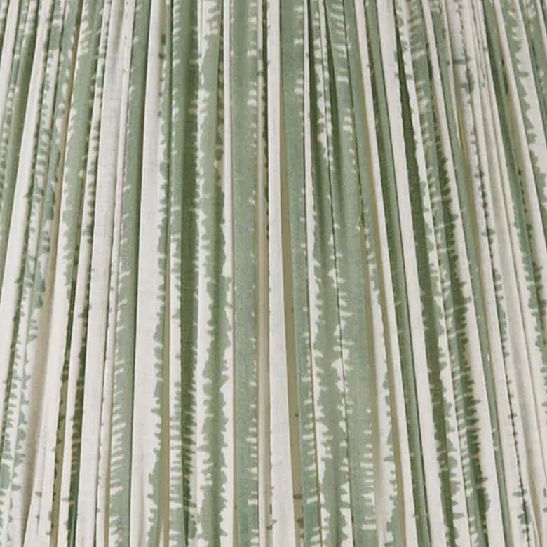 Image 2 Green Bark Print Pleated Empire Lamp Shade 11x16x10 (Spider) more views