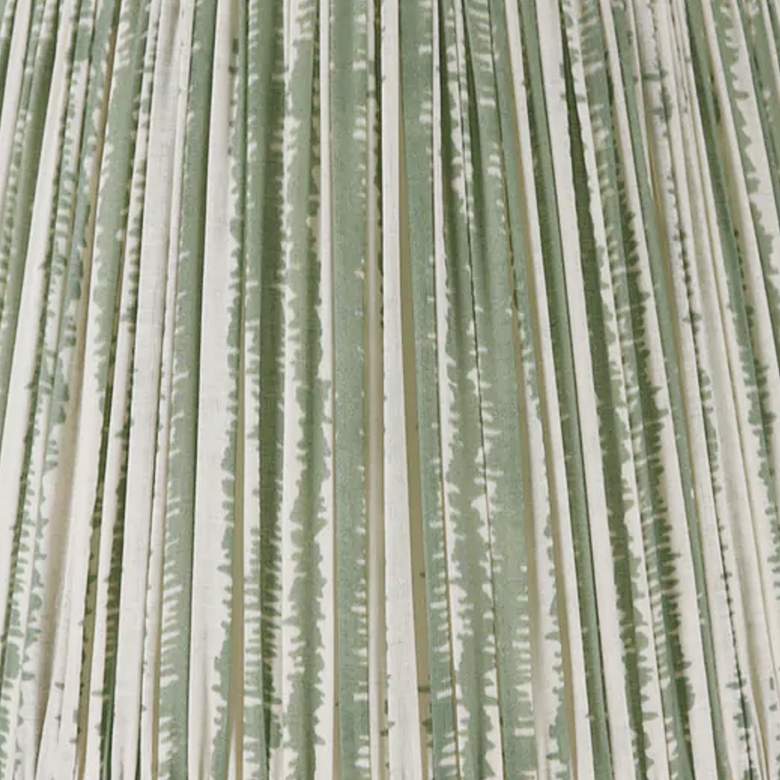 Image 2 Green Bark Print Pleated Empire Lamp Shade 13x18x12 (Spider) more views